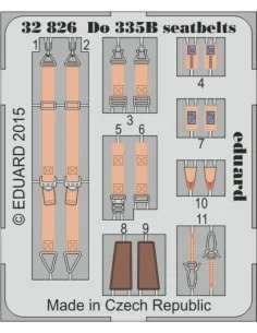 Do 335B seatbelts for Hong Kong Mod., 1/32 - Eduard Accessories 32826