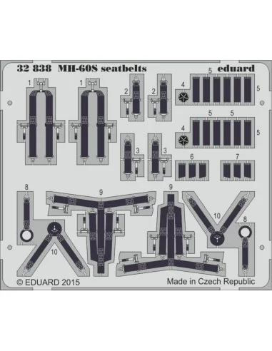 MH-60S searbelts for Academy, 1/35 - Eduard Accessories 32838