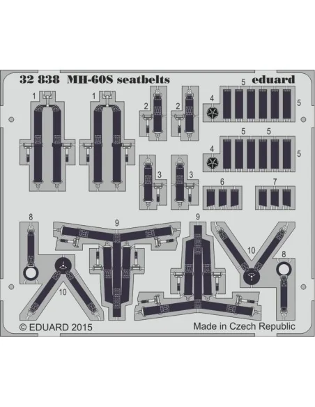 [NO_DESC] MH-60S searbelts for Academy, 1/35 - Eduard Accessories 3...
