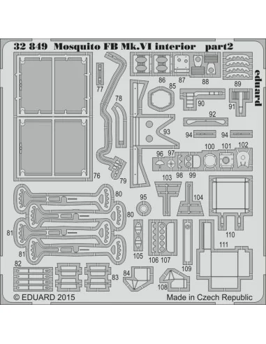 Mosquito Mk.VI interior for Tamiya, 1/32 - Eduard Accessories 32849
