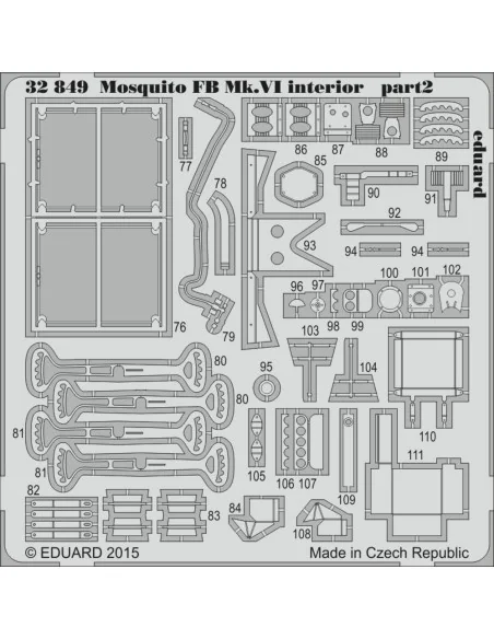 [NO_DESC] Mosquito Mk.VI interior for Tamiya, 1/32 - Eduard Accesso...