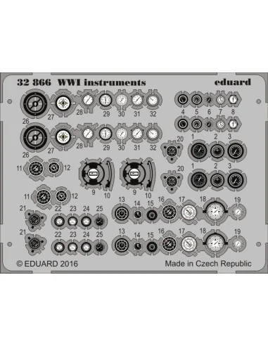 WWI instruments, 1/32 - Eduard Accessories 32866