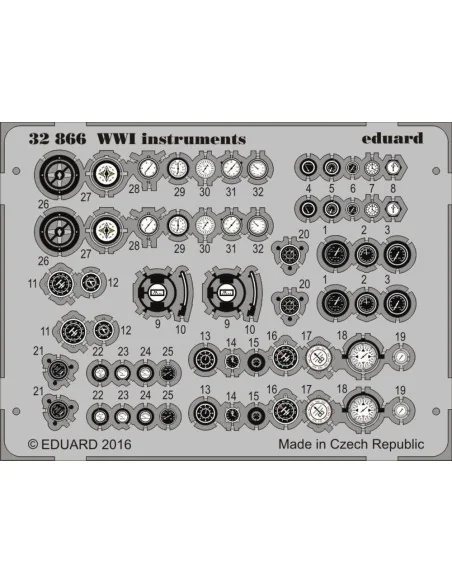 [NO_DESC] WWI instruments, 1/32 - Eduard Accessories 32866