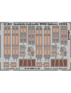 Seatbelts Luftwaffe WWII fighters STEEL, 1/32 - Eduard Accessories ...