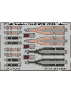 Seatbelts USAAF WWII STEEL, 1/32 - Eduard Accessories 32868