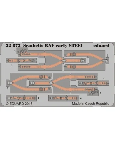 [NO_DESC] Seatbelts RAF early STEEL, 1/32 - Eduard Accessories 32872