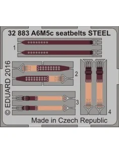 [NO_DESC] A6M5c seatbelts STEEL for Hasegawa, 1/32 - Eduard Accesso...