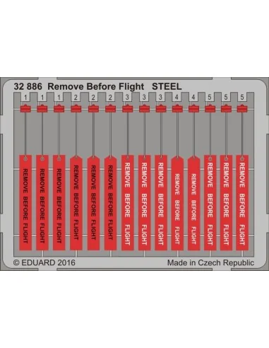 Remove Before Flight STEEL, 1/32 - Eduard Accessories 32886