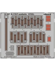 [NO_DESC] B-17E/F seatbelts STEEL for HKM, 1/32 - Eduard Accessorie...