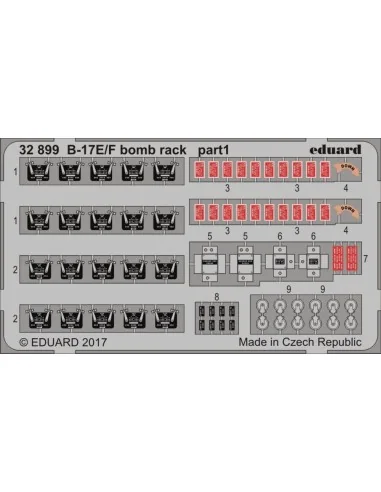 B-17E/F bomb rack for HKM, 1/32 - Eduard Accessories 32899