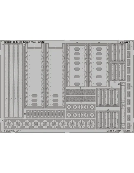 B-17E/F bomb rack for HKM, 1/32 - Eduard Accessories 32899