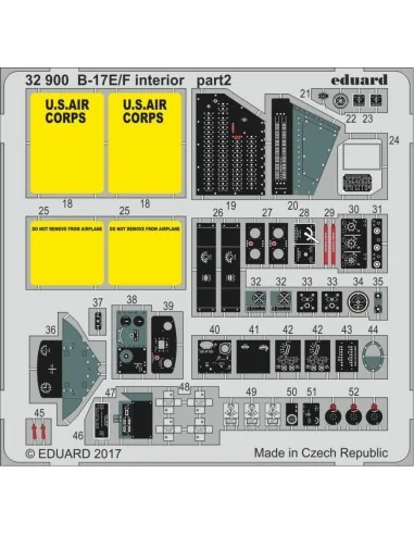 B-17E/F interior for HKM, 1/32 - Eduard Accessories 32900