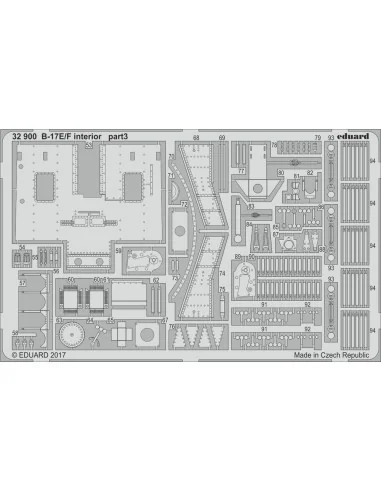 B-17E/F interior for HKM, 1/32 - Eduard Accessories 32900