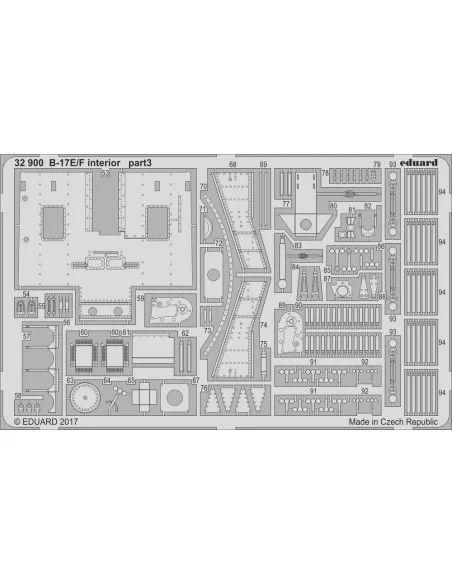 [NO_DESC] B-17E/F interior for HKM, 1/32 - Eduard Accessories 32900