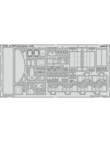B-17E/F front interior for HKM, 1/32 - Eduard Accessories 32901