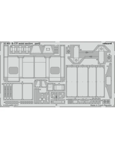 B-17F waist section for HKM, 1/32 - Eduard Accessories 32903