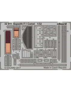 Sopwith F.1 Camel for Wingnut Wings, 1/32 - Eduard Accessories 32911