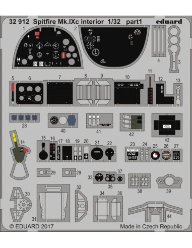 Spitfire Mk.IXc interior for Revell, 1/32 - Eduard Accessories 32912