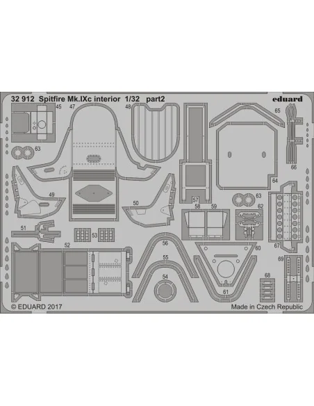 Spitfire Mk.IXc interior for Revell, 1/32 - Eduard Accessories 32912