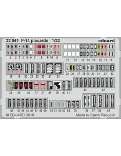 F-14 placards for Tamiya, 1/32 - Eduard Accessories 32941