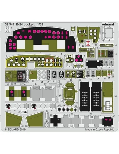 B-24 cockpit for Hobby Boss, 1/32 - Eduard Accessories 32944