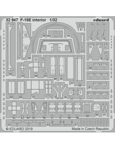 F-15E interior for Tamiya, 1/32 - Eduard Accessories 32947