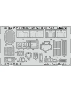 P-51D interior late ser. 20-35 f. Tamiya, 1/32 - Eduard Accessories...