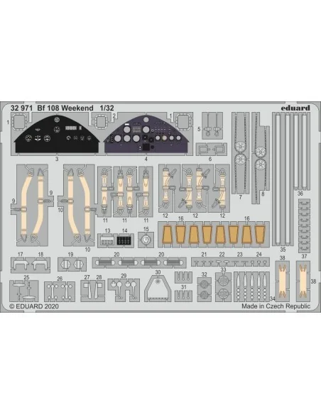 Bf 108 Weekend for Eduard, 1/32 - Eduard Accessories 32971