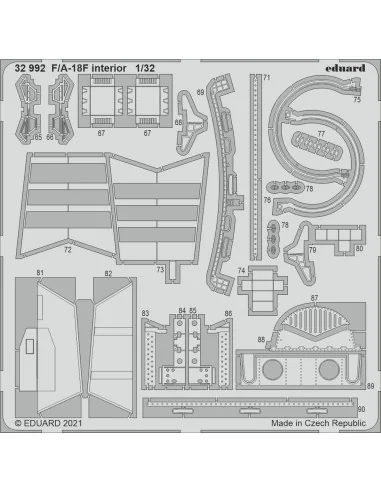 F/A-18F interior, for REVELL, 1/32 - Eduard Accessories 32992