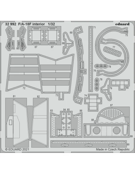 F/A-18F interior, for REVELL, 1/32 - Eduard Accessories 32992