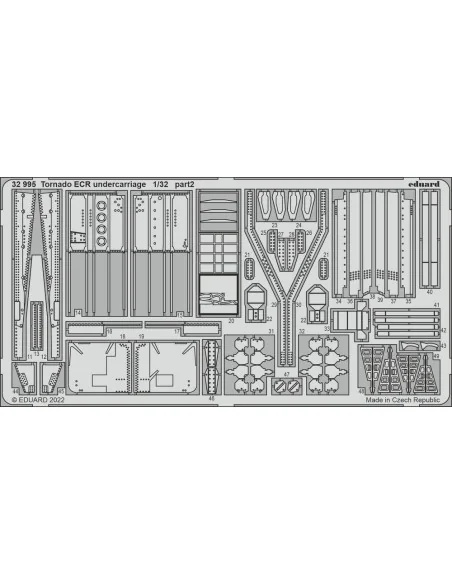 Tornado ECR undercarriage for ITALERI, 1/32 - Eduard Accessories 32995