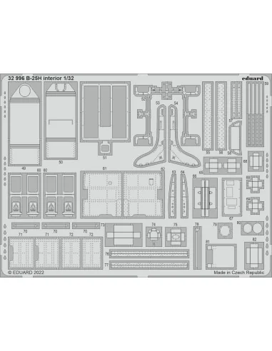 B-25H interior for HKM, 1/32 - Eduard Accessories 32996