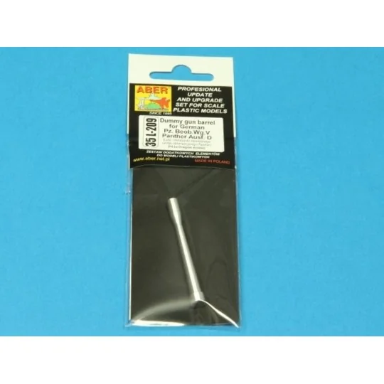 Dummy gun barrel for Panther Ausf. D - Aber Models 35 L-209
