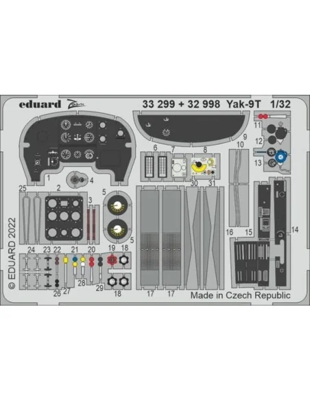 Yak-9T, 1/32 - Eduard Accessories 32998