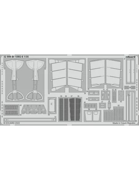 Bf 109G-6, 1/35 - Eduard Accessories 32999