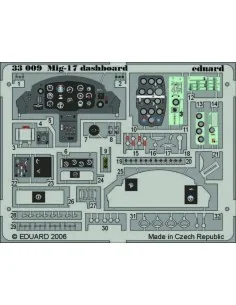 Mig-17 dashboard Für Trumpeter Bausatz, 1/32 - Eduard Accessories 3...