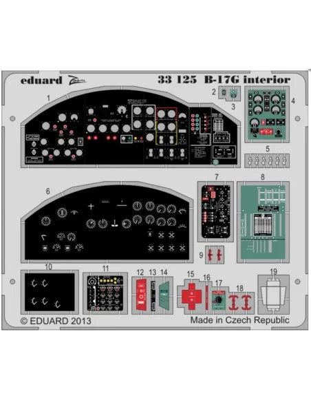 B-17G interior S.A. 1/32 for HK Models, 1/32 - Eduard Accessories 3...
