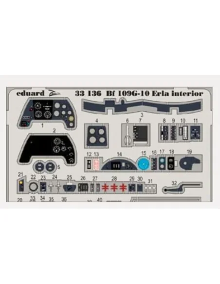 [NO_DESC] Bf 109G-10 Erla interior for Revell, 1/32 - Eduard Access...