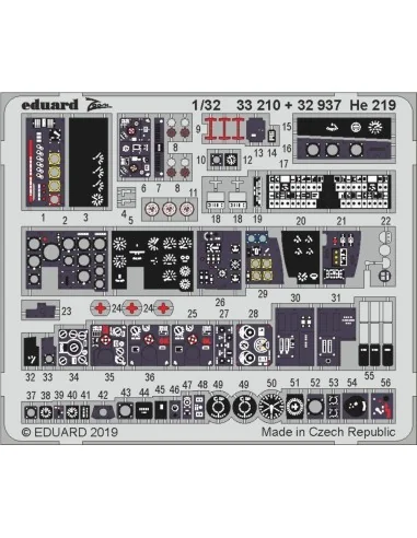 He 219 for Revell, 1/32 - Eduard Accessories 33210