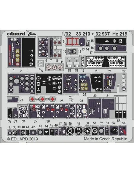 He 219 for Revell, 1/32 - Eduard Accessories 33210