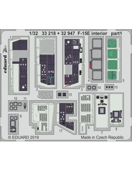 F-15E interior for Tamiya, 1/32 - Eduard Accessories 33218