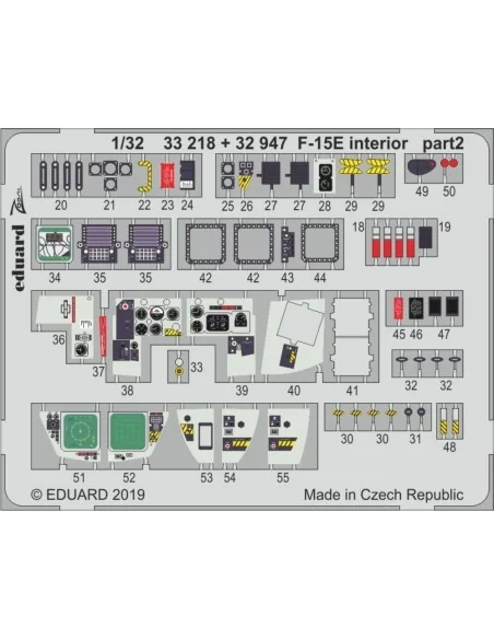 F-15E interior for Tamiya, 1/32 - Eduard Accessories 33218