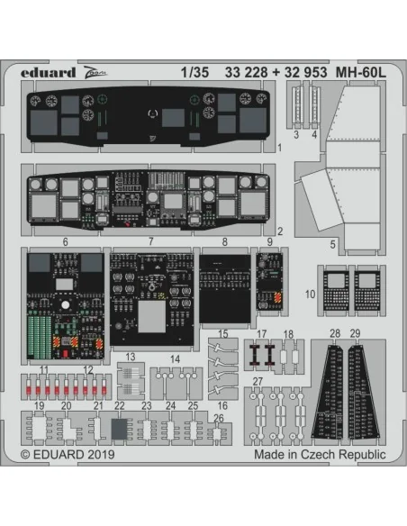 MH-60L for Kitty Hawk, 1/35 - Eduard Accessories 33228