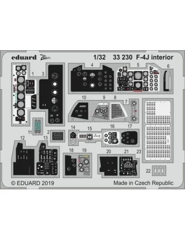 F-4J interior for Tamiya, 1/32 - Eduard Accessories 33230