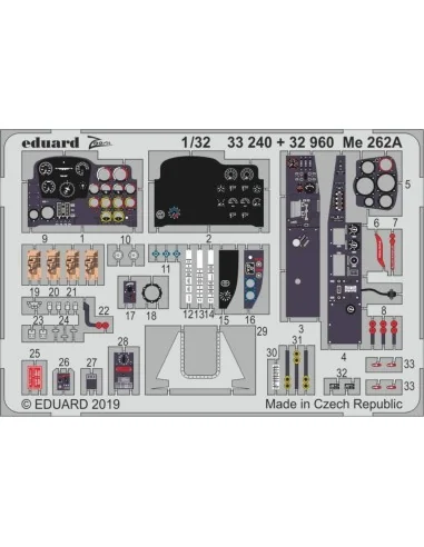 Me 262A for Revell, 1/32 - Eduard Accessories 33240