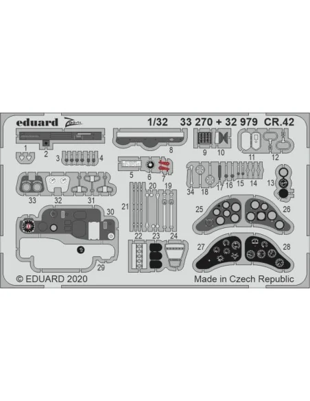CR.42 for ICM, 1/32 - Eduard Accessories 33270