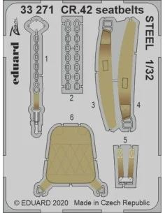 [NO_DESC] CR.42 seatbelts STEEL for ICM, 1/32 - Eduard Accessories ...