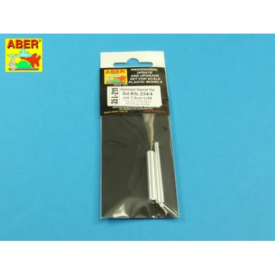 German barrel for Sd.Kfz.234/4, 1/35 - Aber Models 35 L-211 German barrel for Sd.Kfz.234/4, 1/35 - Aber Models 35 L-211