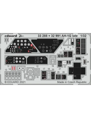 AH-1G late for ICM, 1/32 - Eduard Accessories 33288