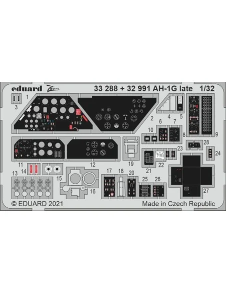 AH-1G late for ICM, 1/32 - Eduard Accessories 33288